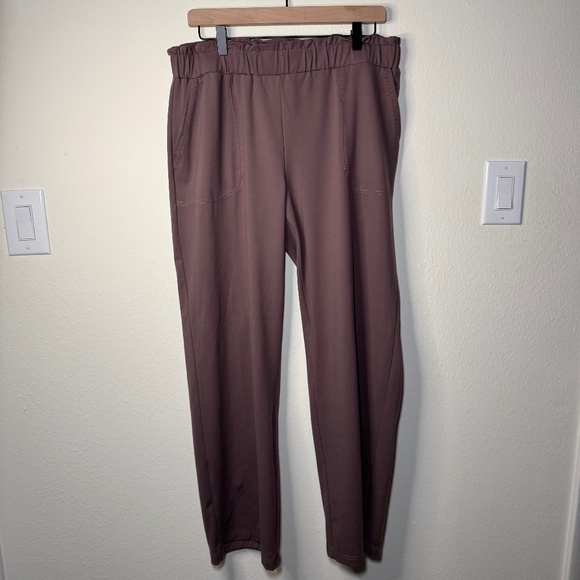 Joie Women’s Pants Large Brown Pull-On Straight Leg Lounge Casual Comfort - Picture 1 of 4